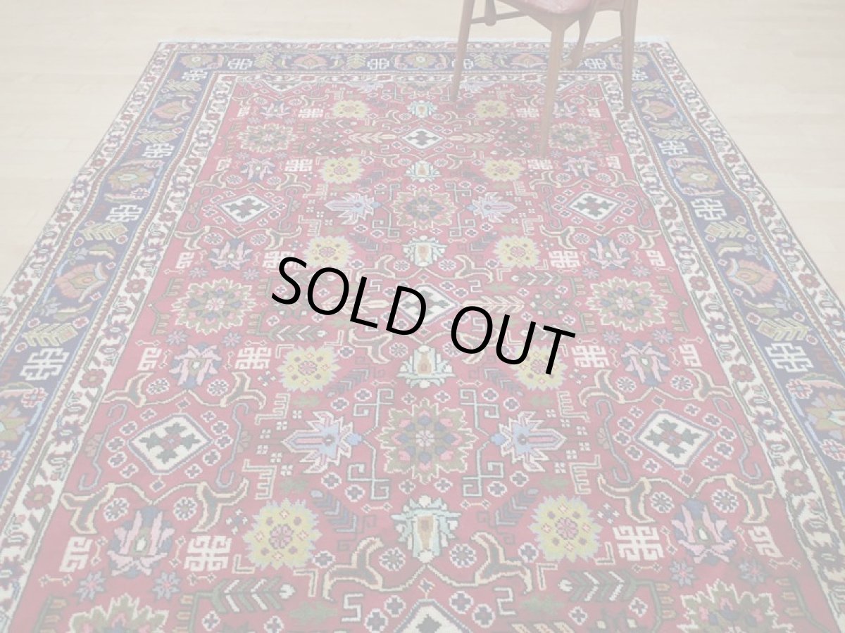 画像8: 良品 オールド ペルシャ 絨毯 タブリーズ リビング ダイニング 大判 3m 6畳 3人掛けソファ サイズ  297 x 205 cm z128 手織り トライバル ラグ 天然 ウール 敷物 マット カーペット 赤 メダリオン 草木 花 柄 ヴィンテージ ビンテージ OLD (8)