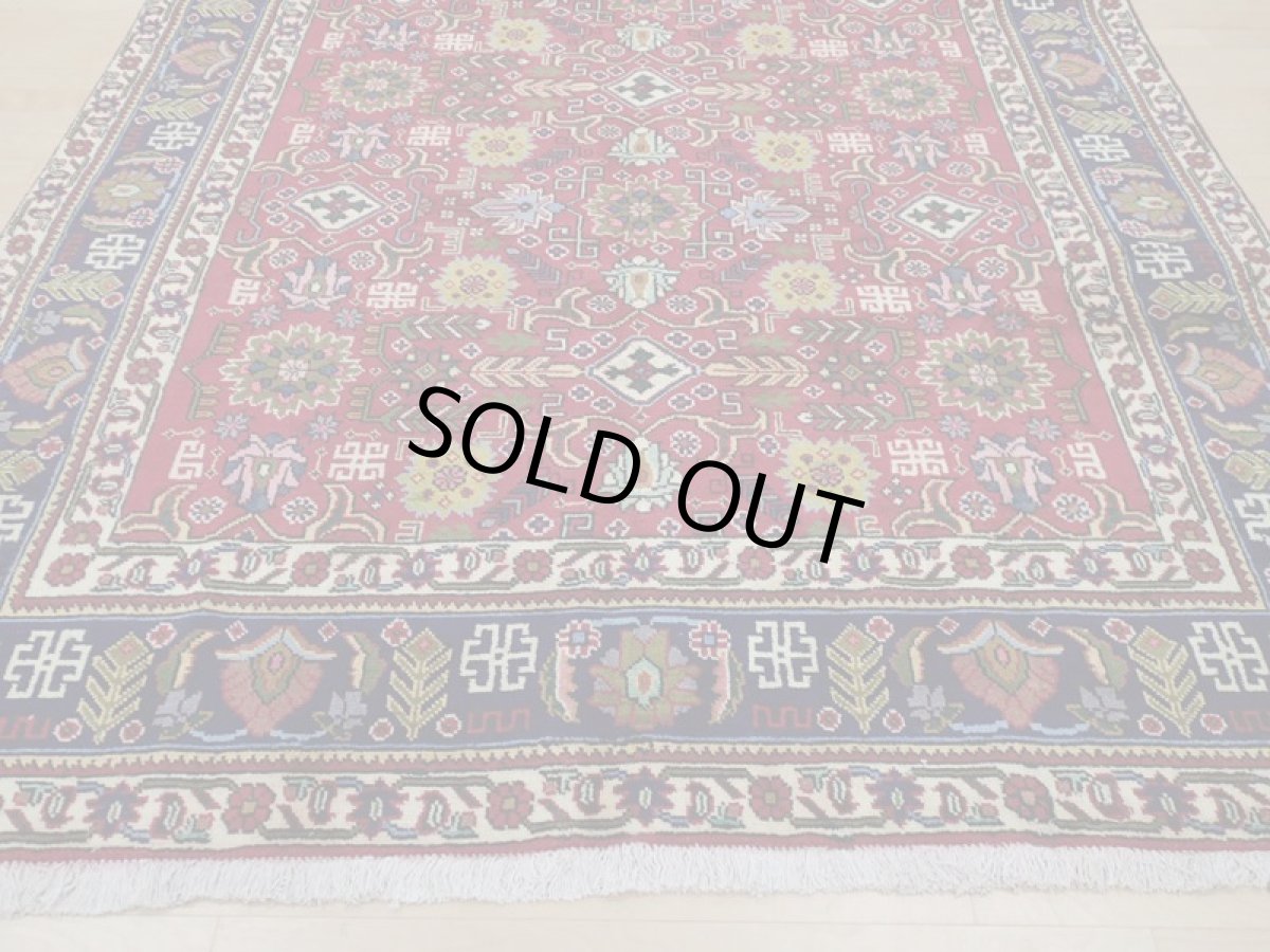 画像9: 良品 オールド ペルシャ 絨毯 タブリーズ リビング ダイニング 大判 3m 6畳 3人掛けソファ サイズ  297 x 205 cm z128 手織り トライバル ラグ 天然 ウール 敷物 マット カーペット 赤 メダリオン 草木 花 柄 ヴィンテージ ビンテージ OLD (9)