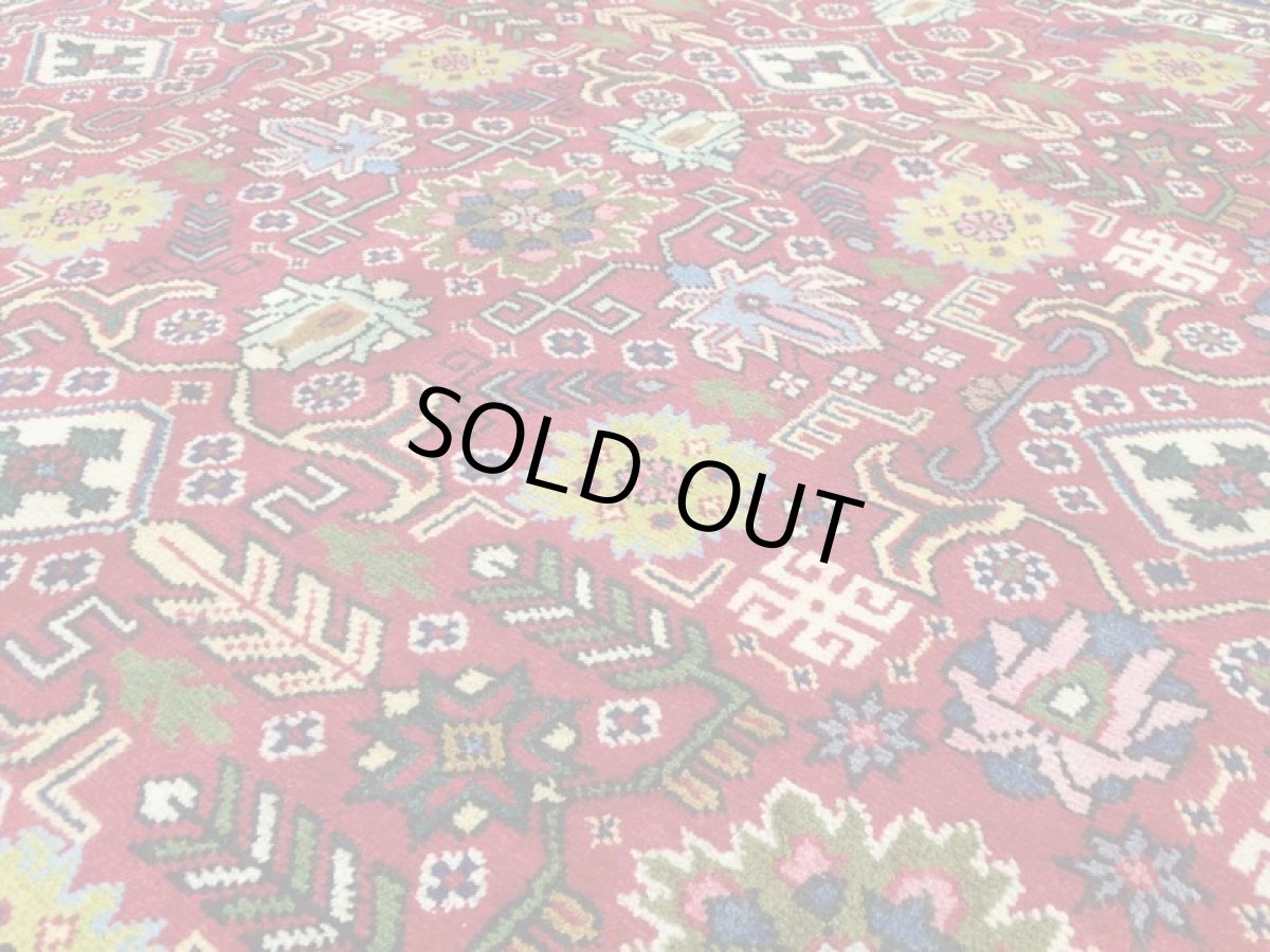 画像15: 良品 オールド ペルシャ 絨毯 タブリーズ リビング ダイニング 大判 3m 6畳 3人掛けソファ サイズ  297 x 205 cm z128 手織り トライバル ラグ 天然 ウール 敷物 マット カーペット 赤 メダリオン 草木 花 柄 ヴィンテージ ビンテージ OLD (15)