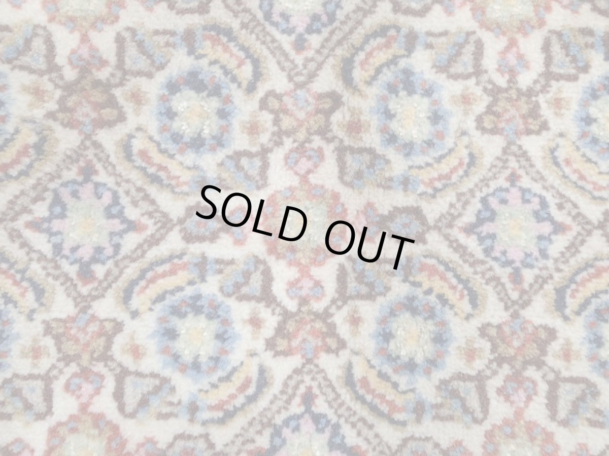 画像16: 新品 ペルシャ 絨毯 ビジャー(ムード) リビング ダイニング サイズ 3m 3畳 3人掛け ソファ サイズ 300 x 192 cm z131 ウール シルク 天然 手織り トライバル ラグ 敷物 マット カーペット クリーム マヒ 柄 (16)