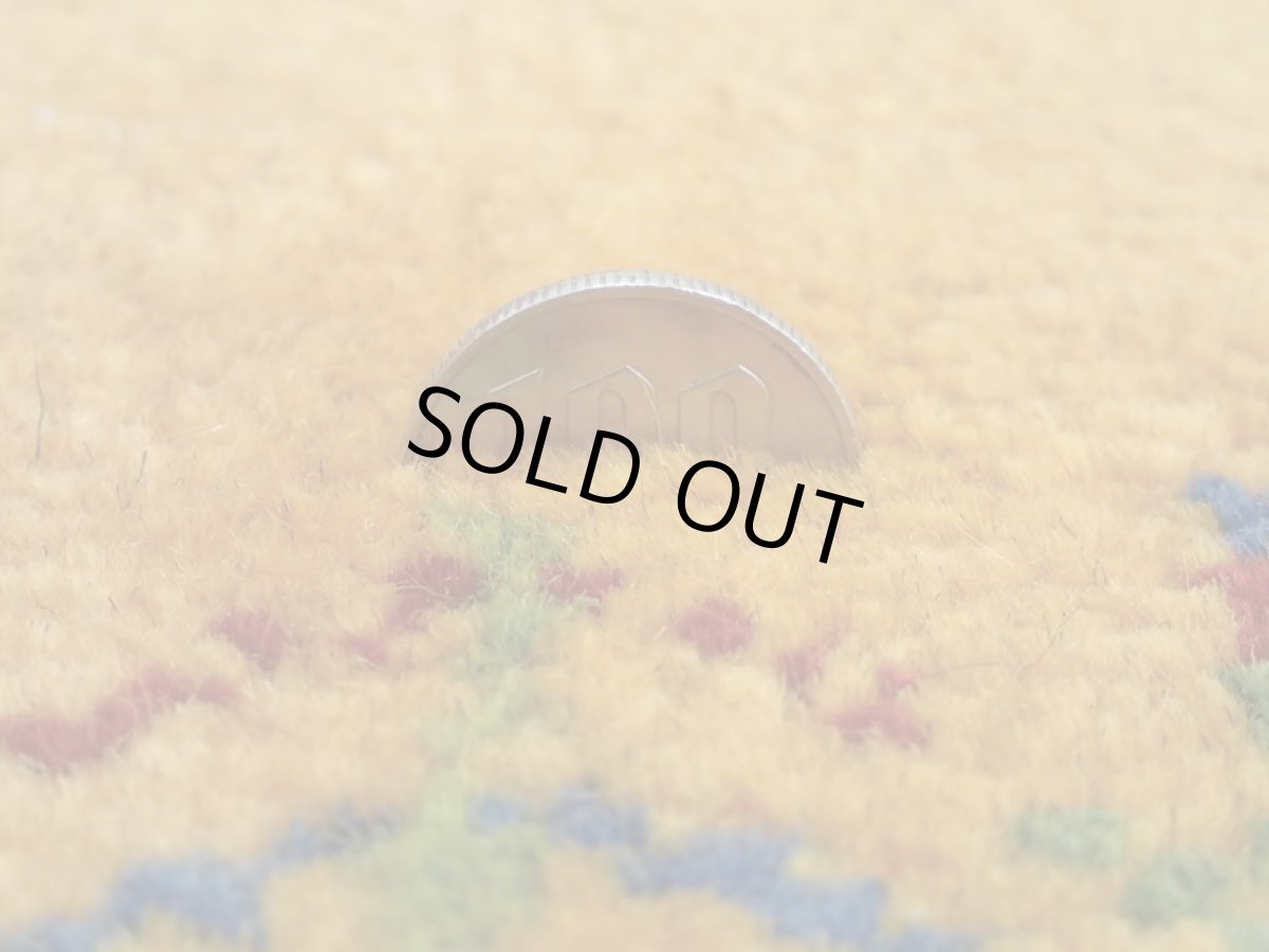 画像17: 新品 ペルシャ ギャッベ 2m リビング 3畳 2〜3人掛けソファ サイズ 200 x 158 cm 19 肉厚 ウール ギャベ 手織り 天然 ハンドメイド ラグ 絨毯 カーペット 黄 木 動物 柄 (17)