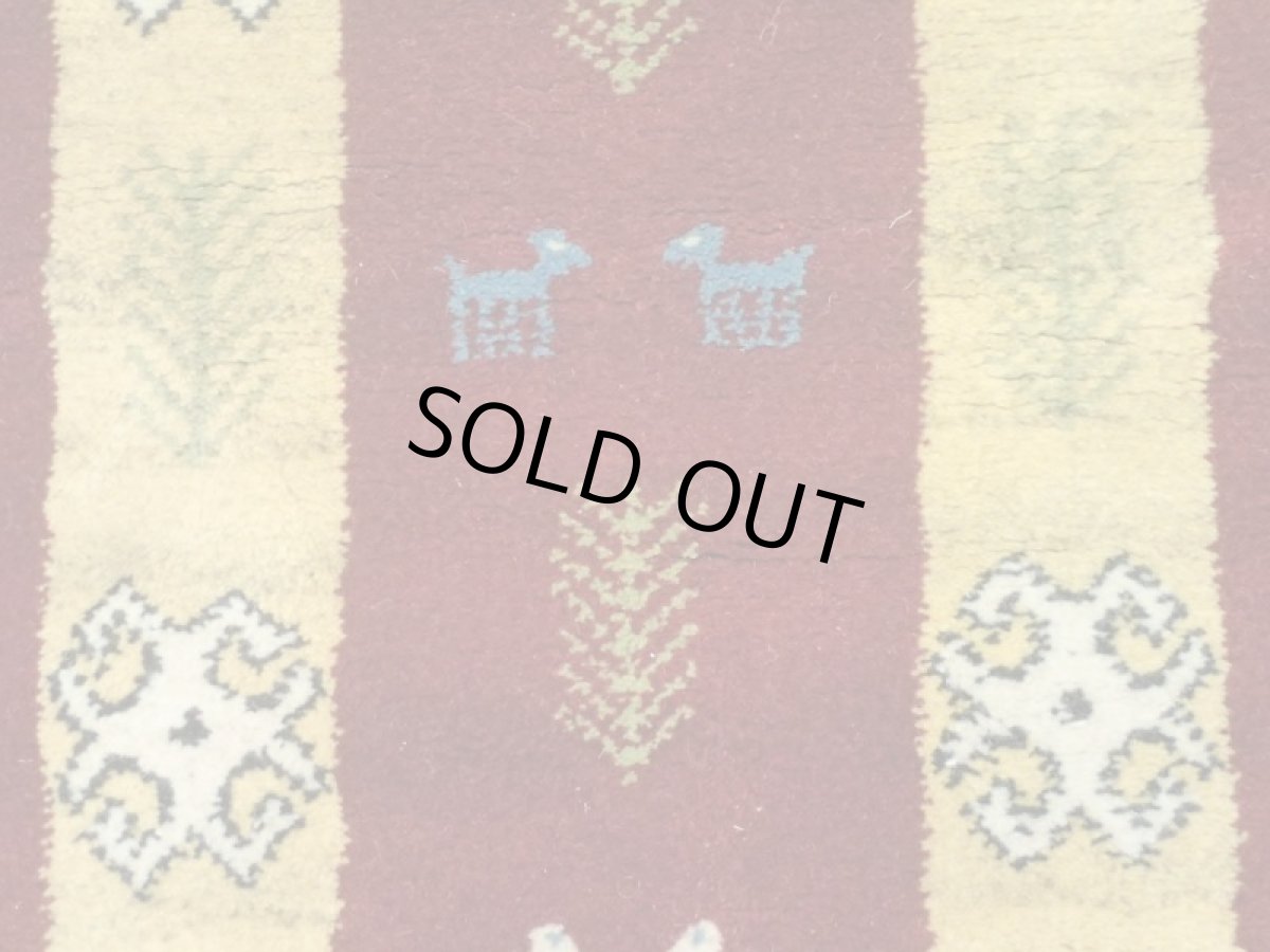 画像5: 新品 ペルシャ ギャッベ ランナー ロング サイズ 147 x 50 cm D2221 肉厚 ウール ギャベ 手織り 天然 ハンドメイド ラグ 絨毯 カーペット ベッドサイドや窓際に (5)