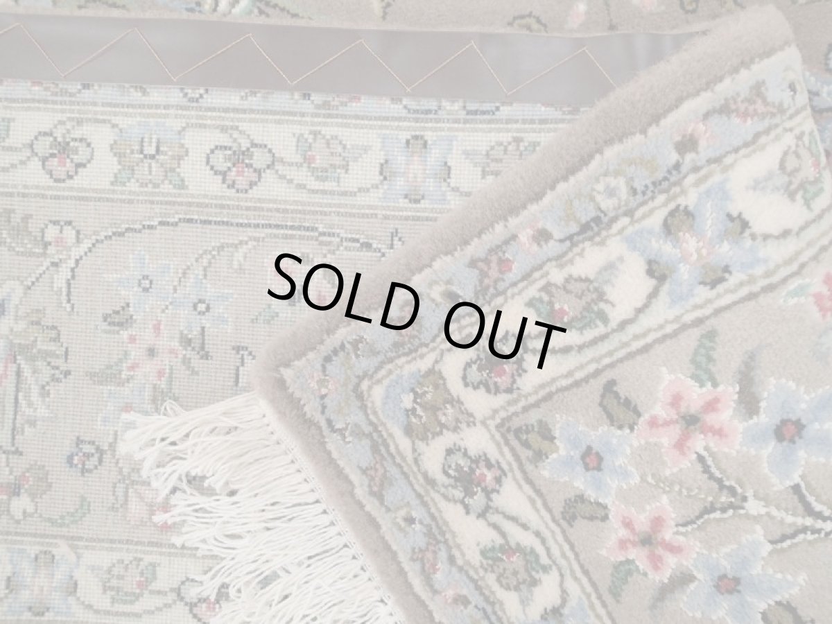 画像16: 新品 ペルシャ 絨毯 カシャーン リビング ダイニング サイズ 3.2m 6畳程度 3人掛け ソファ サイズ 318 x 197 cm 157 肉厚 ウール 天然 手織り トライバル ラグ 敷物 マット カーペット ブラウン グレー ピンク 茶 灰 (16)