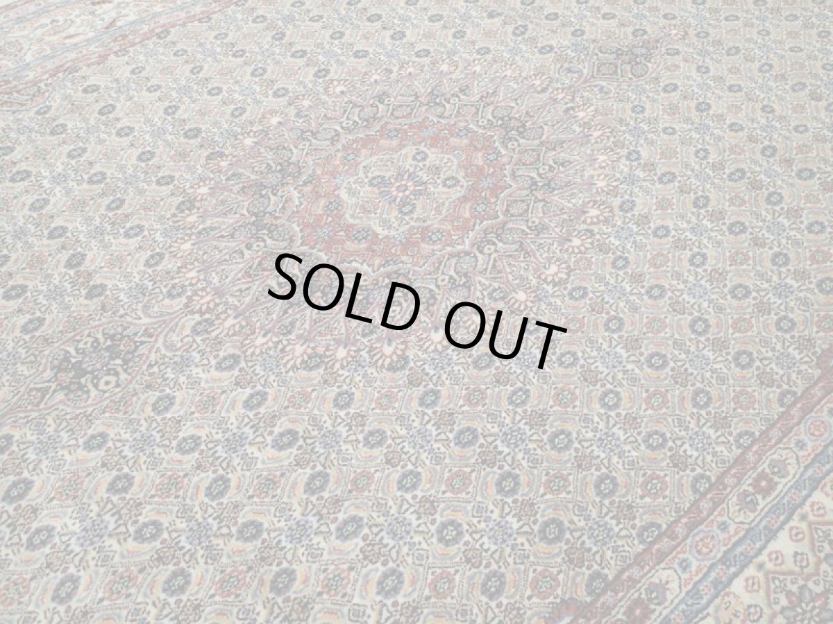 画像10: 新品 ペルシャ 絨毯 ビジャー(ムード) リビング ダイニング サイズ 3.2m 6畳 3人掛け ソファ サイズ 315 x 196 cm z126 ウール 天然 手織り トライバル ラグ 敷物 マット カーペット クリーム マヒ ヘラティ 柄 (10)