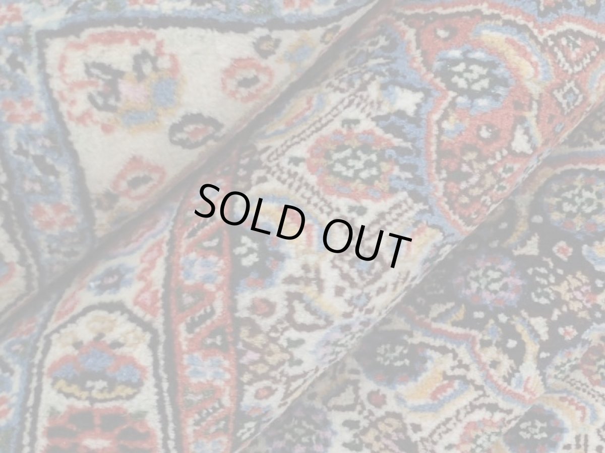 画像15: 新品 ペルシャ 絨毯 ビジャー(ムード) リビング ダイニング サイズ 3.2m 6畳 3人掛け ソファ サイズ 315 x 196 cm z126 ウール 天然 手織り トライバル ラグ 敷物 マット カーペット クリーム マヒ ヘラティ 柄 (15)