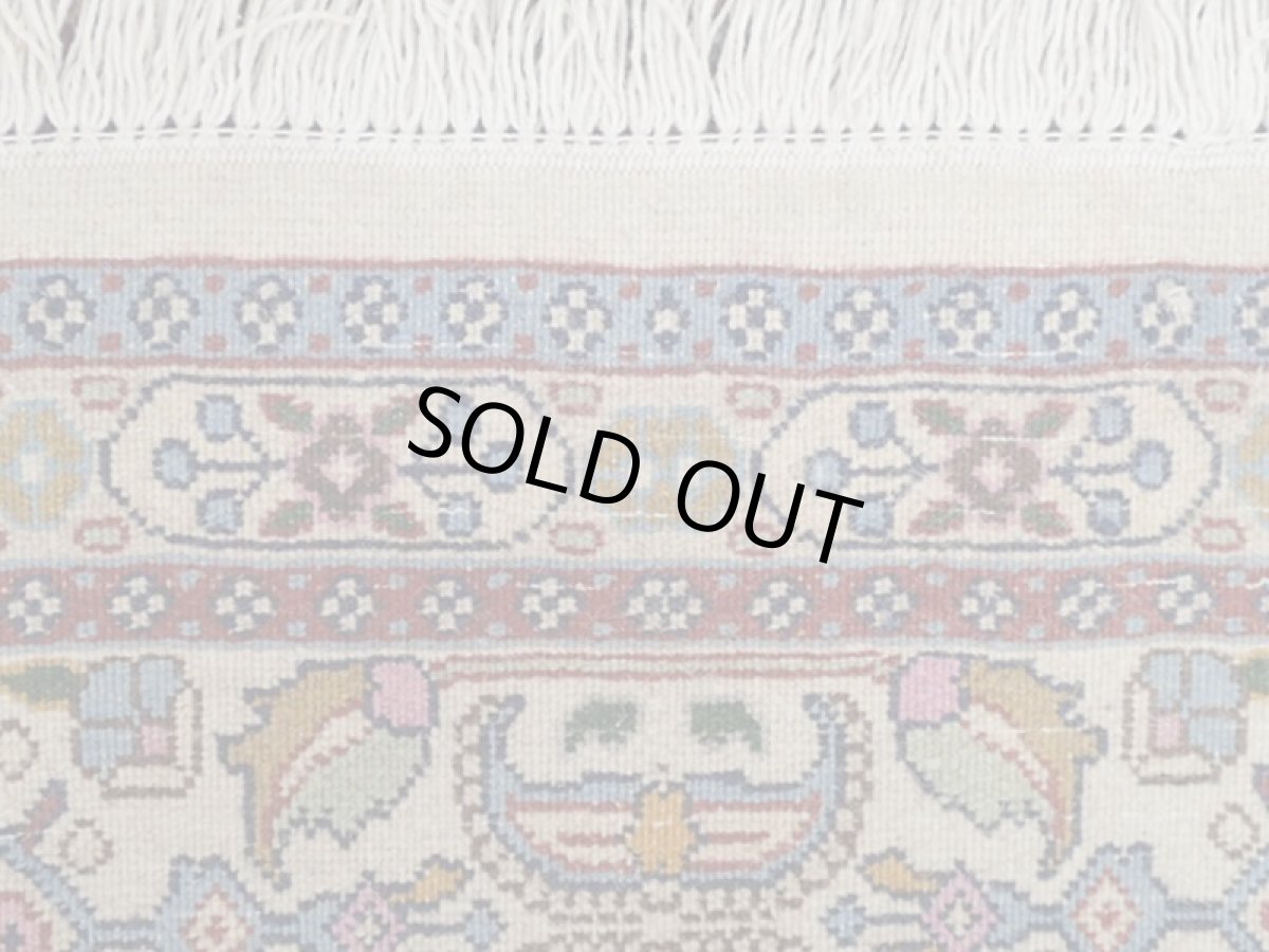 画像17: 新品 ペルシャ 絨毯 ビジャー(ムード) リビング センター サイズ 2m 3帖 2人掛け ソファ サイズ 197 x 144 cm z105 ウール シルク 天然 手織り トライバル ラグ 敷物 マット カーペット クリーム メダリオン マヒ 柄 ベッドサイドにもおすすめのサイズ (17)