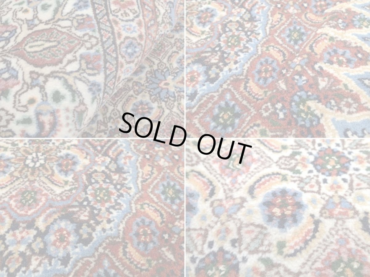 画像17: 新品 ペルシャ 絨毯 ビジャー(ムード) リビング ダイニング サイズ 2.4m 3畳 3人掛け ソファ サイズ 235 x 164 cm z120 ウール シルク 天然 手織り トライバル ラグ 敷物 マット カーペット クリーム マヒ ヘラティ 柄 ベッドサイドにも (17)