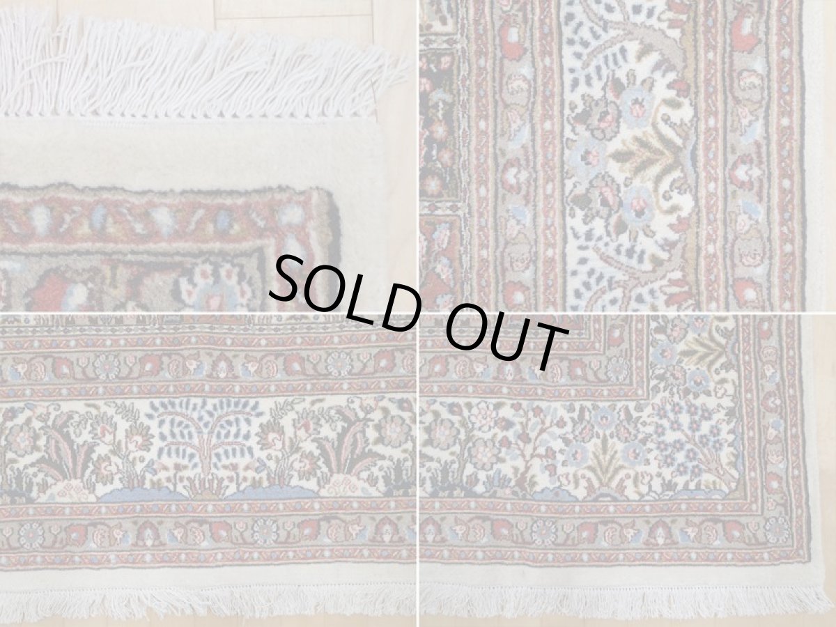 画像19: 新品 ペルシャ 絨毯 ビジャー(ムード) リビング ダイニング サイズ 3.1m 6畳 3人掛け ソファ サイズ 310 x 192 cm z123 ウール 天然 手織り トライバル ラグ 敷物 マット カーペット クリーム 茶 へシティ パネル ブロック 柄 (19)