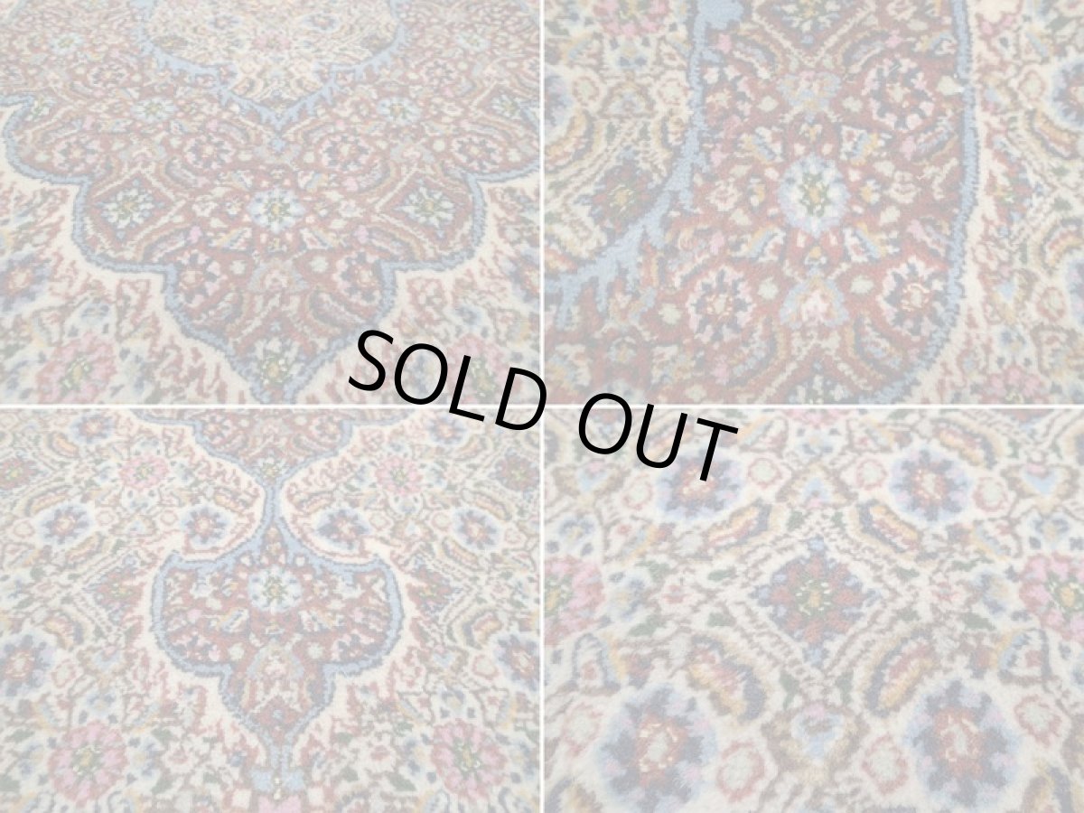 画像18: 新品 ペルシャ 絨毯 ビジャー(ムード) リビング センター サイズ 2m 3帖 2人掛け ソファ サイズ 197 x 144 cm z105 ウール シルク 天然 手織り トライバル ラグ 敷物 マット カーペット クリーム メダリオン マヒ 柄 ベッドサイドにもおすすめのサイズ (18)