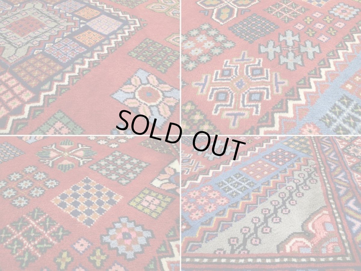 画像16: 新品 ペルシャ 絨毯 アラク リビング ダイニング サイズ 3.2m 6畳 3人掛け ソファ サイズ 316 x 234 cm 171 ウール 天然 手織り トライバル ラグ 敷物 マット カーペット ジョーシャガン柄 花菱模様 ギャッベの様なふかふか絨毯 (16)