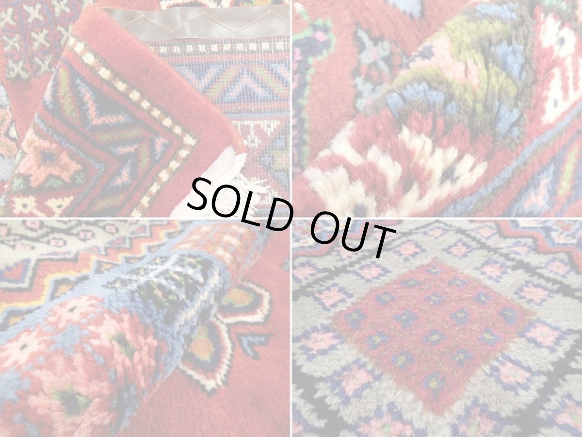 画像18: 新品 ペルシャ 絨毯 アラク リビング ダイニング サイズ 3.2m 6畳 3人掛け ソファ サイズ 316 x 234 cm 171 ウール 天然 手織り トライバル ラグ 敷物 マット カーペット ジョーシャガン柄 花菱模様 ギャッベの様なふかふか絨毯 (18)