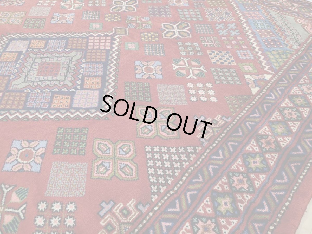 画像9: 新品 ペルシャ 絨毯 アラク リビング ダイニング サイズ 3.2m 6畳 3人掛け ソファ サイズ 316 x 234 cm 171 ウール 天然 手織り トライバル ラグ 敷物 マット カーペット ジョーシャガン柄 花菱模様 ギャッベの様なふかふか絨毯 (9)