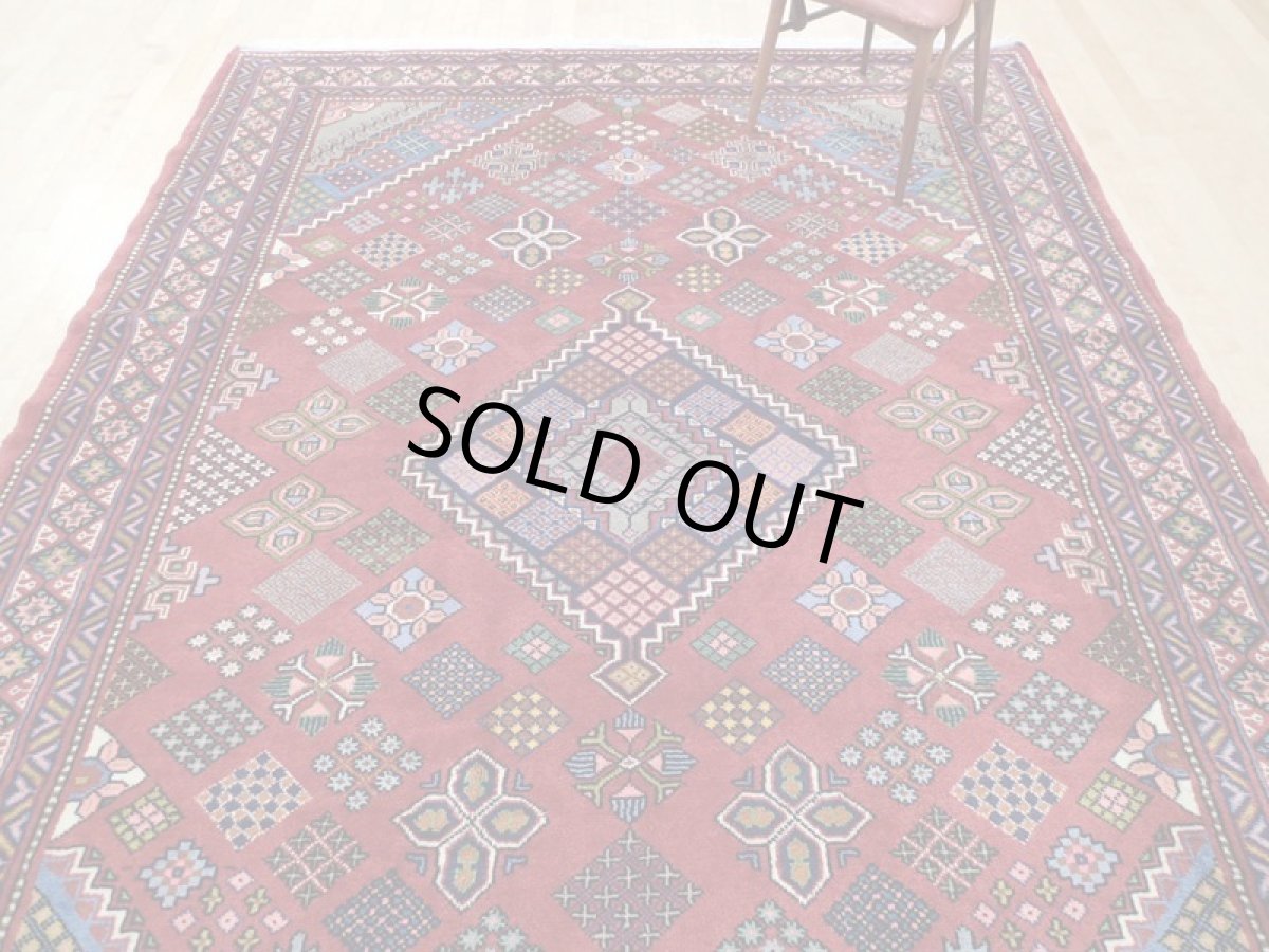 画像6: 新品 ペルシャ 絨毯 アラク リビング ダイニング サイズ 3.2m 6畳 3人掛け ソファ サイズ 316 x 234 cm 171 ウール 天然 手織り トライバル ラグ 敷物 マット カーペット ジョーシャガン柄 花菱模様 ギャッベの様なふかふか絨毯 (6)