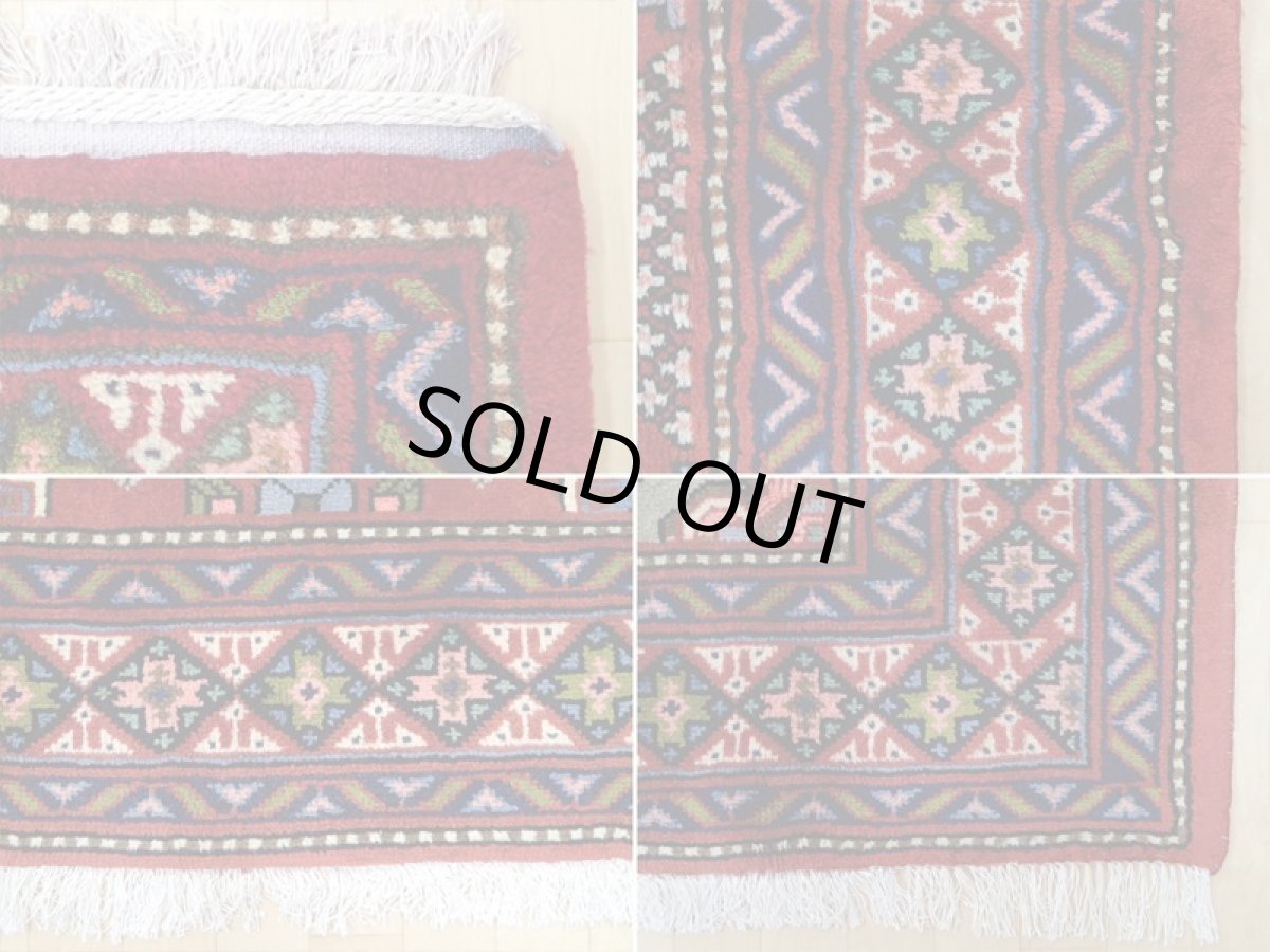 画像19: 新品 ペルシャ 絨毯 アラク リビング ダイニング サイズ 3.2m 6畳 3人掛け ソファ サイズ 316 x 234 cm 171 ウール 天然 手織り トライバル ラグ 敷物 マット カーペット ジョーシャガン柄 花菱模様 ギャッベの様なふかふか絨毯 (19)