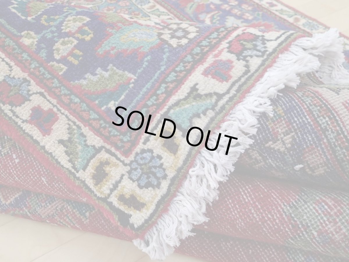 画像13: 良品 オールド ペルシャ 絨毯 タブリーズ リビング ダイニング 大判 3m 6畳 3人掛けソファ サイズ  300 x 208 cm z137 手織り トライバル ラグ 天然 ウール 敷物 マット カーペット 赤 メダリオン ヴィンテージ ビンテージ (13)