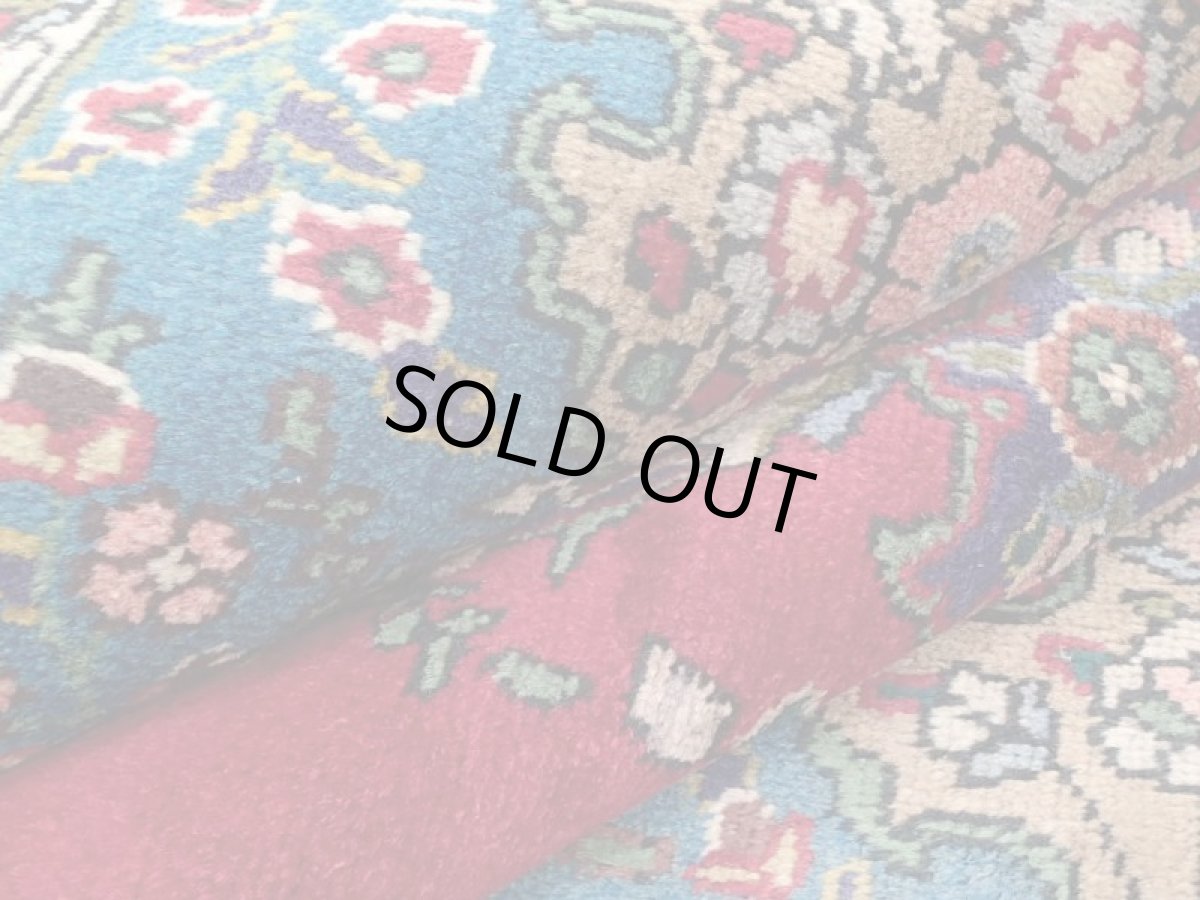 画像15: 良品 オールド ペルシャ 絨毯 タブリーズ リビング ダイニング 大判 3m 6畳 3人掛けソファ サイズ  300 x 208 cm z137 手織り トライバル ラグ 天然 ウール 敷物 マット カーペット 赤 メダリオン ヴィンテージ ビンテージ (15)