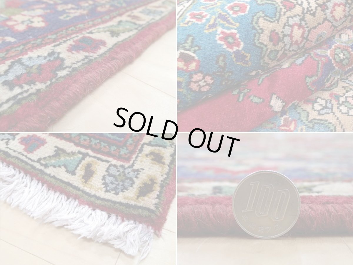 画像20: 良品 オールド ペルシャ 絨毯 タブリーズ リビング ダイニング 大判 3m 6畳 3人掛けソファ サイズ  300 x 208 cm z137 手織り トライバル ラグ 天然 ウール 敷物 マット カーペット 赤 メダリオン ヴィンテージ ビンテージ (20)