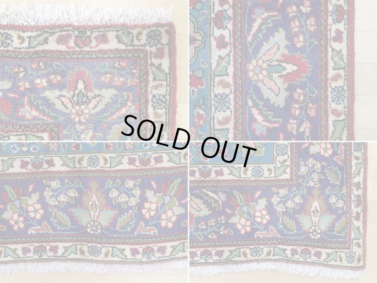 画像18: 良品 オールド ペルシャ 絨毯 タブリーズ リビング ダイニング 大判 3m 6畳 3人掛けソファ サイズ  300 x 208 cm z137 手織り トライバル ラグ 天然 ウール 敷物 マット カーペット 赤 メダリオン ヴィンテージ ビンテージ (18)