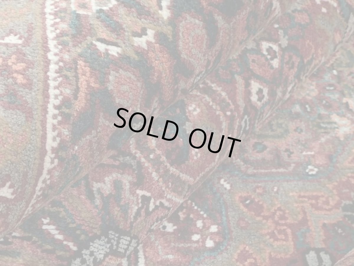 画像15: 良品 オールド ペルシャ 絨毯 ゲラバン リビング ダイニング 大判 3m 6畳 3人掛けソファ サイズ  295 x 207 cm z217 肉厚 ウール 天然 手織り トライバル ラグ 敷物 マット カーペット 茶 グレー メダリオン ヴィンテージ ビンテージ (15)