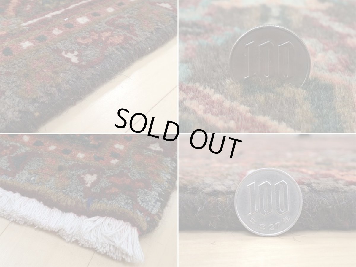 画像20: 良品 オールド ペルシャ 絨毯 ゲラバン リビング ダイニング 大判 3m 6畳 3人掛けソファ サイズ  295 x 207 cm z217 肉厚 ウール 天然 手織り トライバル ラグ 敷物 マット カーペット 茶 グレー メダリオン ヴィンテージ ビンテージ (20)