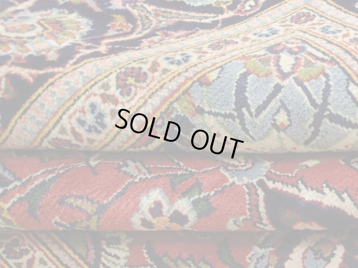 画像14: 美品 ペルシャ 絨毯 カシャーン リビング ダイニング 大判 3.2m 6畳 3人掛けソファ サイズ  318 x 195 cm z133 手織り トライバル ラグ 天然 ウール 敷物 マット カーペット 赤 オレンジ メダリオン ヴィンテージ ビンテージ (14)