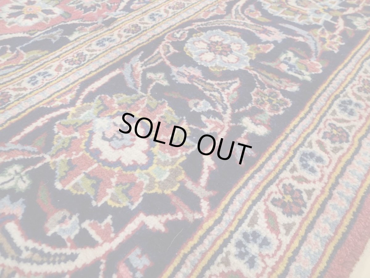 画像13: 美品 ペルシャ 絨毯 カシャーン リビング ダイニング 大判 3.2m 6畳 3人掛けソファ サイズ  318 x 195 cm z133 手織り トライバル ラグ 天然 ウール 敷物 マット カーペット 赤 オレンジ メダリオン ヴィンテージ ビンテージ (13)