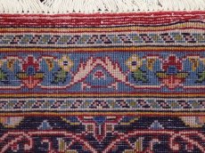 画像16: 美品 ペルシャ 絨毯 カシャーン リビング ダイニング 大判 3.7m 3人掛けソファ サイズ  362 x 233 cm z145 肉厚 ウール 手織り トライバル ラグ 天然 敷物 マット カーペット 赤 メダリオン ヴィンテージ ビンテージ (16)