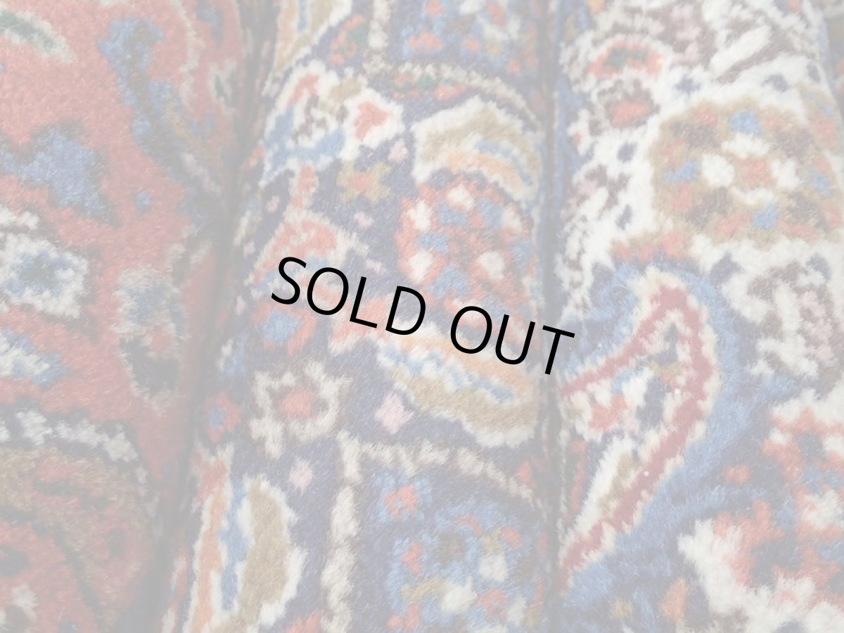 画像11: 新品 ペルシャ 絨毯 ムード リビング ダイニング サイズ 3m 6畳 3人掛け ソファ サイズ 295 x 200 cm 152 ウール 天然 手織り トライバル ラグ 敷物 マット カーペット 紺 クリーム マヒ ヘラティ 柄 (11)