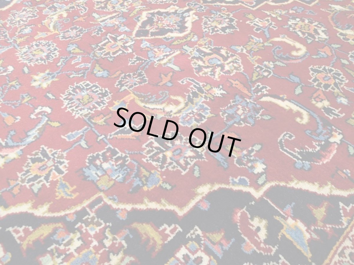 画像12: 良品 ペルシャ 絨毯 カシャーン 2.6m リビング ダイニング サイズ  260 x 155 cm z157 肉厚 ウール 手織り トライバル ラグ 天然 敷物 マット カーペット 赤 メダリオン ヴィンテージ ビンテージ (12)