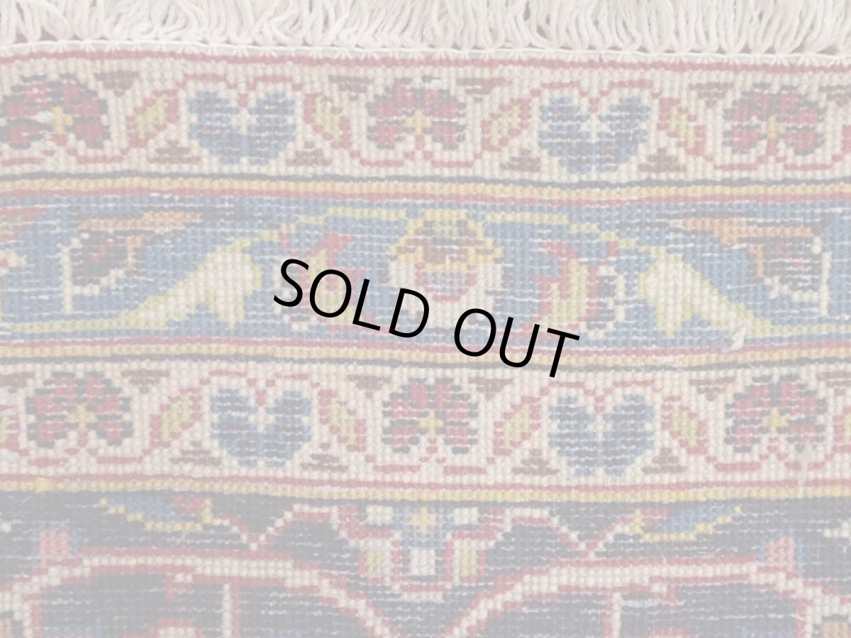 画像16: 美品 ペルシャ 絨毯 カシャーン リビング ダイニング 大判 3.8m 10畳 3人掛けソファ サイズ  375 x 265 cm z113 肉厚 ウール 手織り トライバル ラグ 天然 敷物 マット カーペット 赤 メダリオン ヴィンテージ ビンテージ (16)