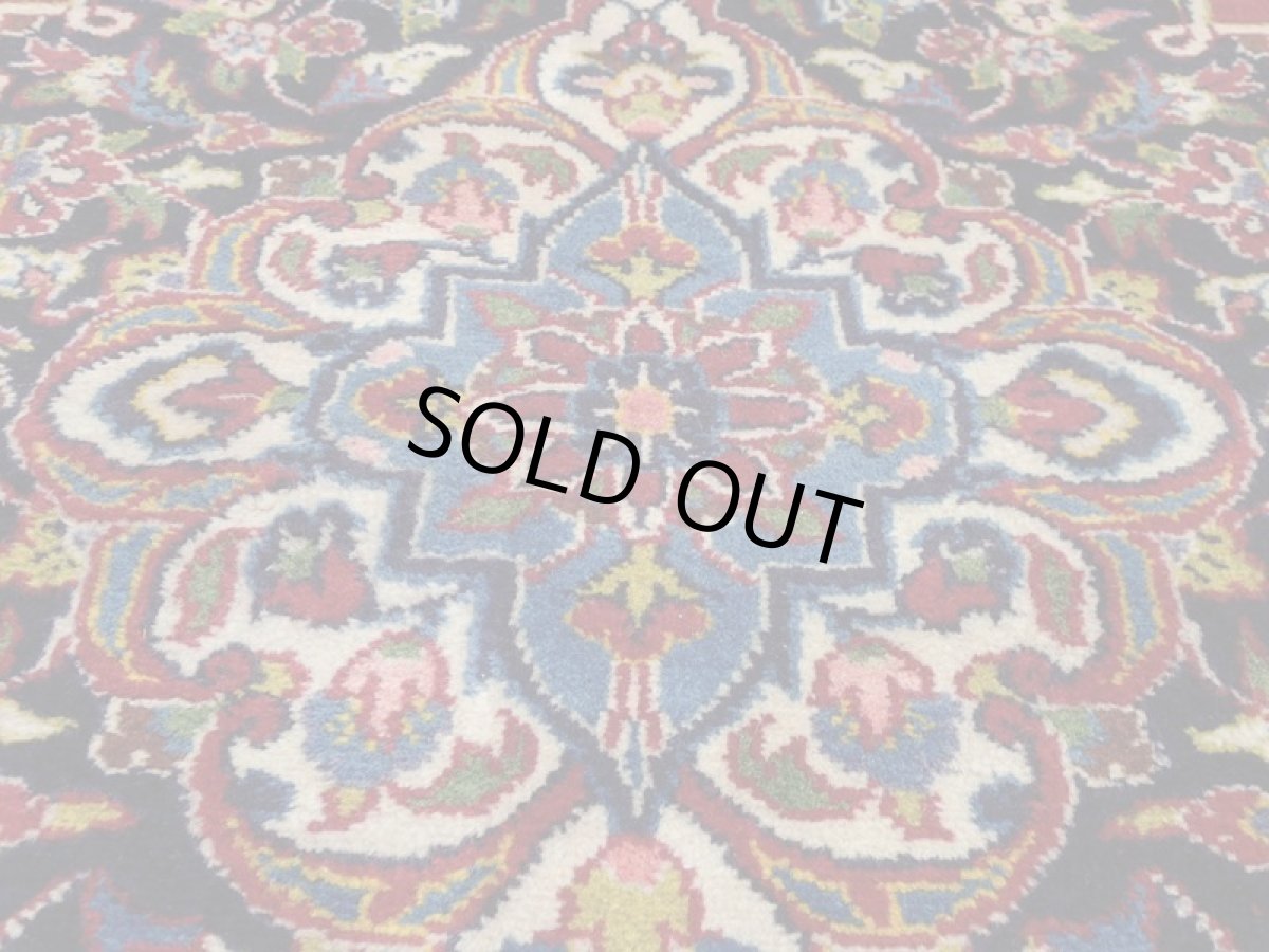 画像11: 美品 ペルシャ 絨毯 カシャーン リビング ダイニング 大判 3.8m 10畳 3人掛けソファ サイズ  375 x 265 cm z113 肉厚 ウール 手織り トライバル ラグ 天然 敷物 マット カーペット 赤 メダリオン ヴィンテージ ビンテージ (11)