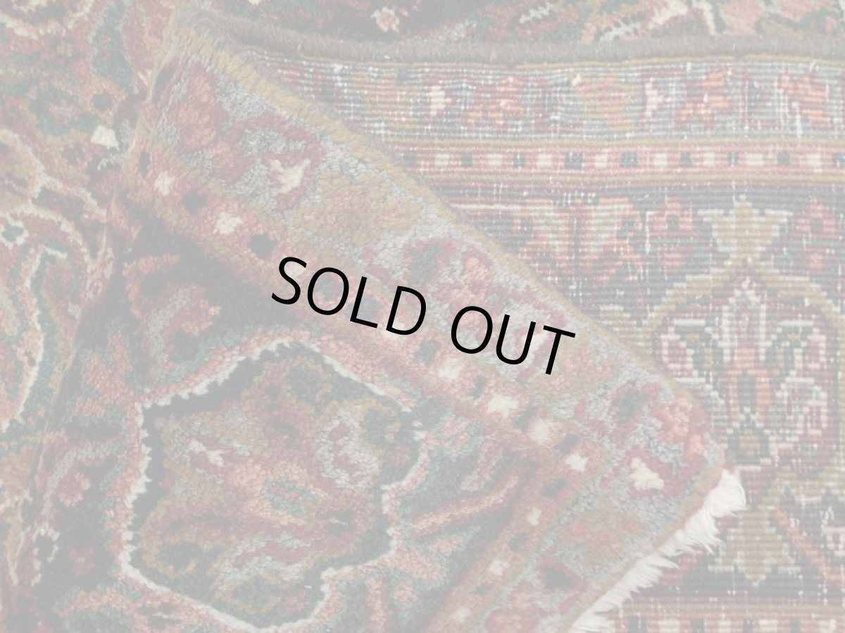 画像12: 良品 オールド ペルシャ 絨毯 ゲラバン リビング ダイニング 大判 3m 6畳 3人掛けソファ サイズ  300 x 210 cm z220 肉厚 ウール 天然 手織り トライバル ラグ 敷物 マット カーペット 茶 グレー メダリオン ヴィンテージ ビンテージ (12)