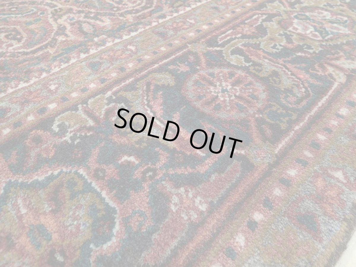 画像11: 良品 オールド ペルシャ 絨毯 ゲラバン リビング ダイニング 大判 3m 6畳 3人掛けソファ サイズ  300 x 210 cm z220 肉厚 ウール 天然 手織り トライバル ラグ 敷物 マット カーペット 茶 グレー メダリオン ヴィンテージ ビンテージ (11)