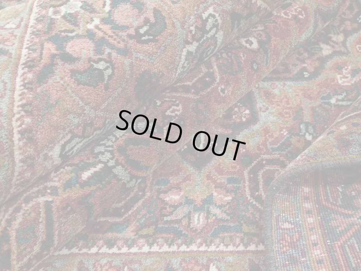 画像14: 良品 オールド ペルシャ 絨毯 ゲラバン リビング ダイニング 大判 3m 6畳 3人掛けソファ サイズ  300 x 210 cm z220 肉厚 ウール 天然 手織り トライバル ラグ 敷物 マット カーペット 茶 グレー メダリオン ヴィンテージ ビンテージ (14)