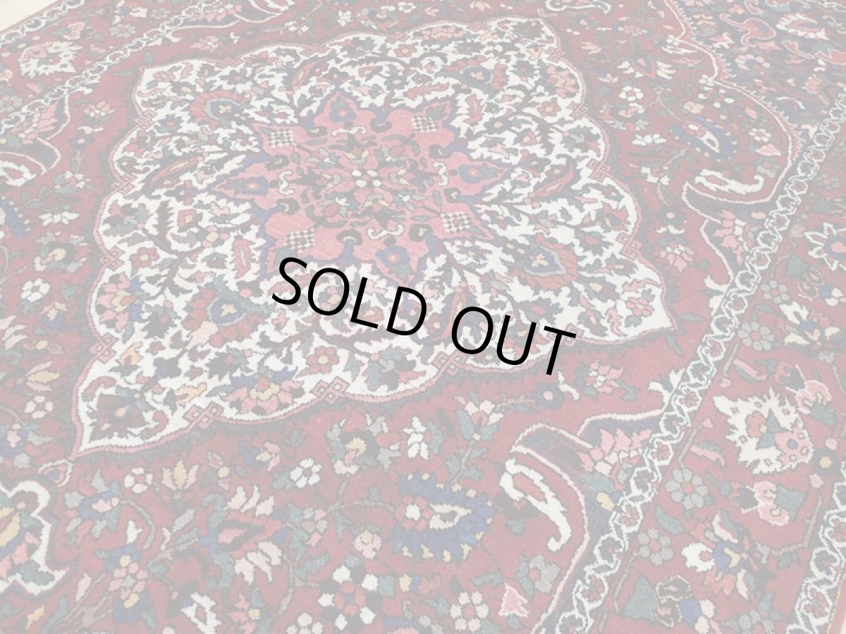 画像9: 良品 経年60年程度 ペルシャ 絨毯 バクティヤリ リビング ダイニング 大判 3m 6畳 3人掛けソファ サイズ 308 x 210 cm 153 天然 草木染 ウール 手織り トライバル ラグ 敷物 マット カーペット オールド アンティーク ヴィンテージ ビンテージ (9)