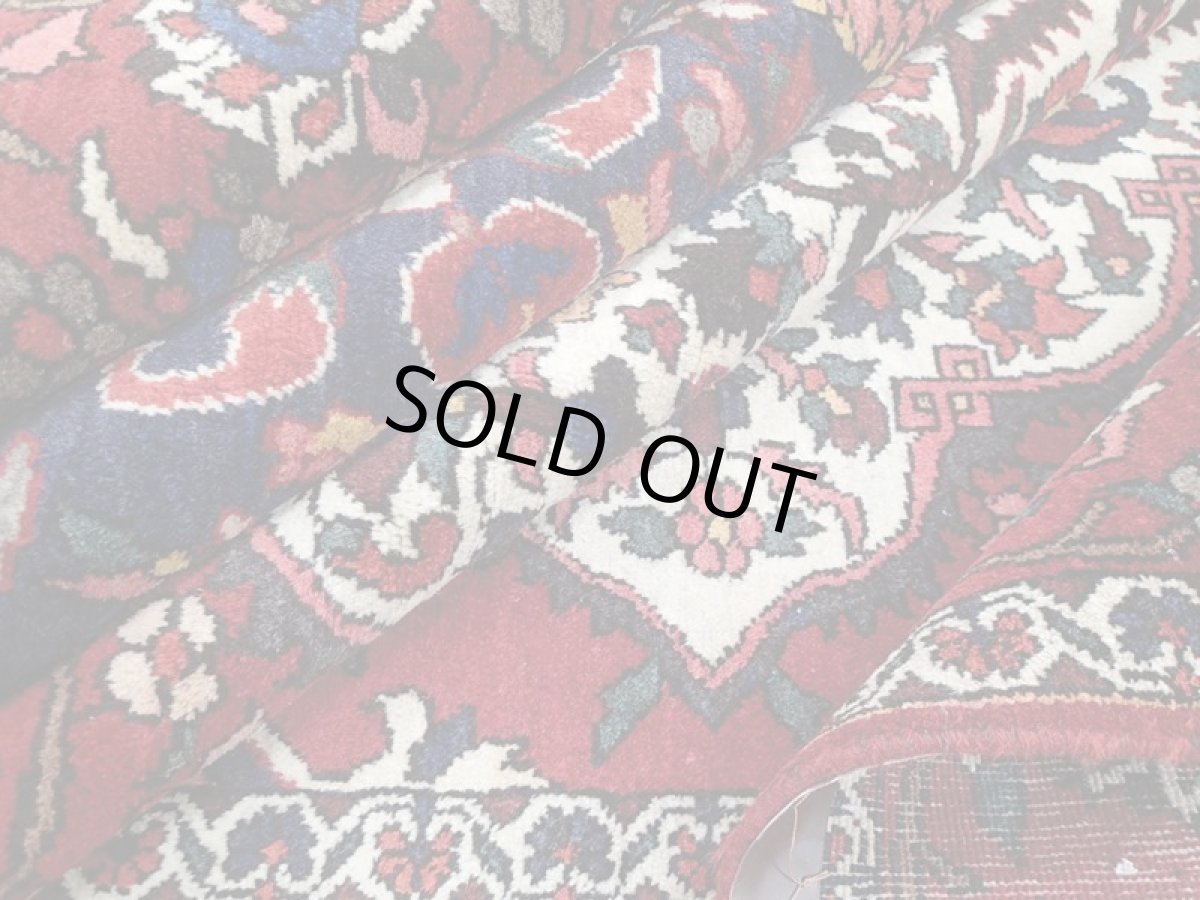 画像12: 良品 経年60年程度 ペルシャ 絨毯 バクティヤリ リビング ダイニング 大判 3m 6畳 3人掛けソファ サイズ 308 x 210 cm 153 天然 草木染 ウール 手織り トライバル ラグ 敷物 マット カーペット オールド アンティーク ヴィンテージ ビンテージ (12)