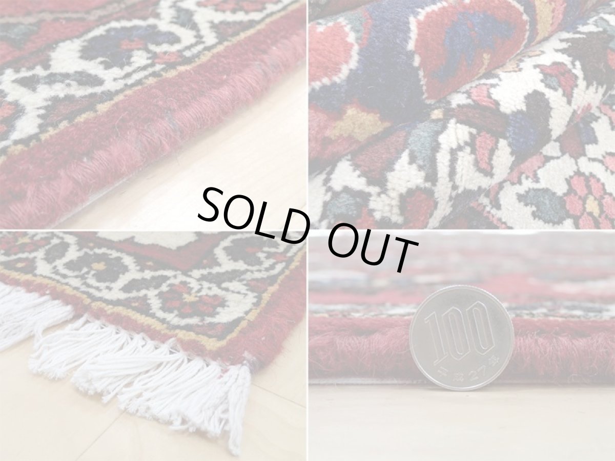 画像20: 良品 経年60年程度 ペルシャ 絨毯 バクティヤリ リビング ダイニング 大判 3m 6畳 3人掛けソファ サイズ 308 x 210 cm 153 天然 草木染 ウール 手織り トライバル ラグ 敷物 マット カーペット オールド アンティーク ヴィンテージ ビンテージ (20)