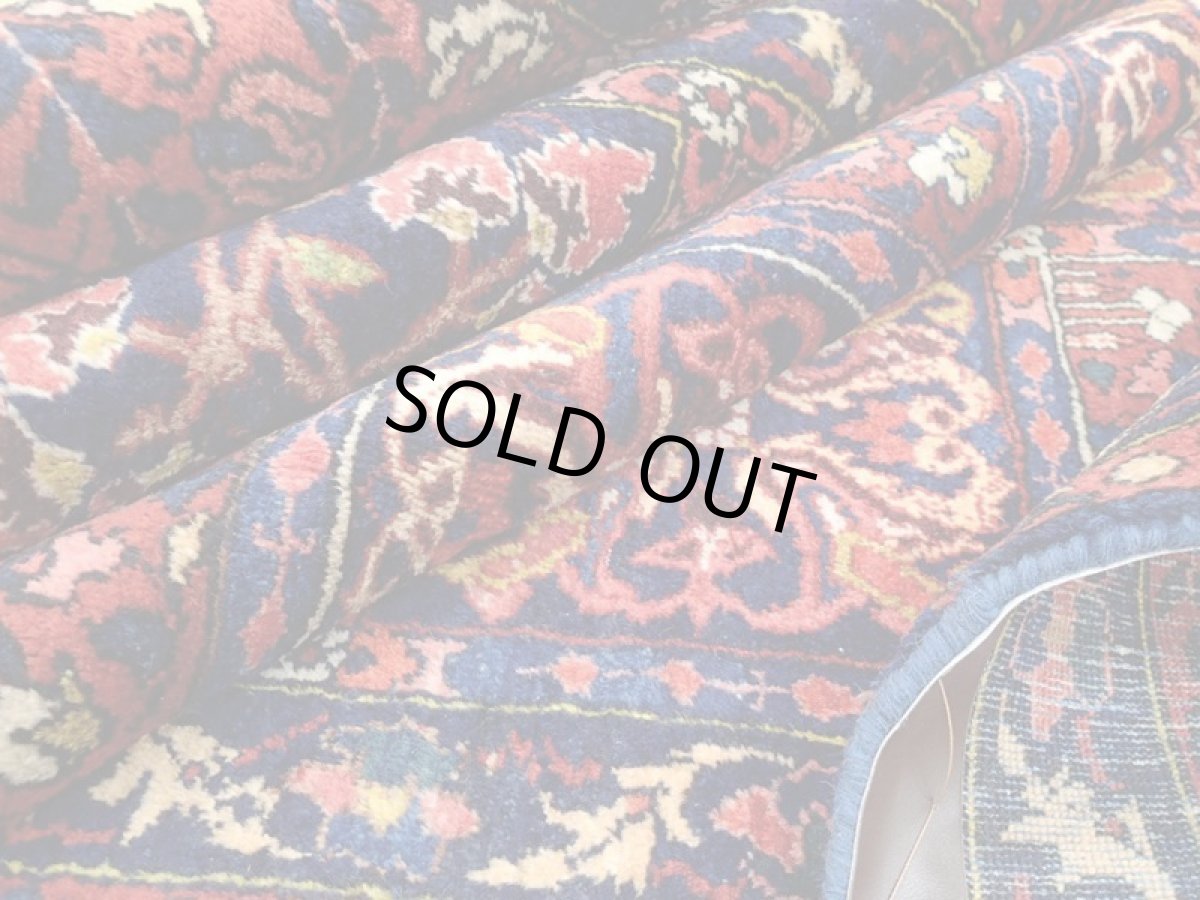 画像15: 良品 経年60年程度 ペルシャ 絨毯 バクティヤリ リビング ダイニング 大判 3m 6畳 3人掛けソファ サイズ 324 x 204 cm 174 天然 草木染 ウール 手織り トライバル ラグ 敷物 マット カーペット へシティ パネル ブロック 柄オールド アンティーク ヴィンテージ ビンテージ (15)