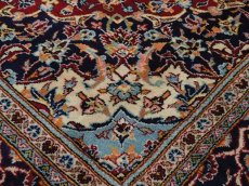 画像10: 良品 ペルシャ 絨毯 カシャーン リビング ダイニング 大判 3.2m 6畳 3人掛けソファ サイズ  322 x 202 cm z154 手織り トライバル ラグ 天然 ウール 敷物 マット カーペット 赤 オレンジ メダリオン ヴィンテージ ビンテージ (10)