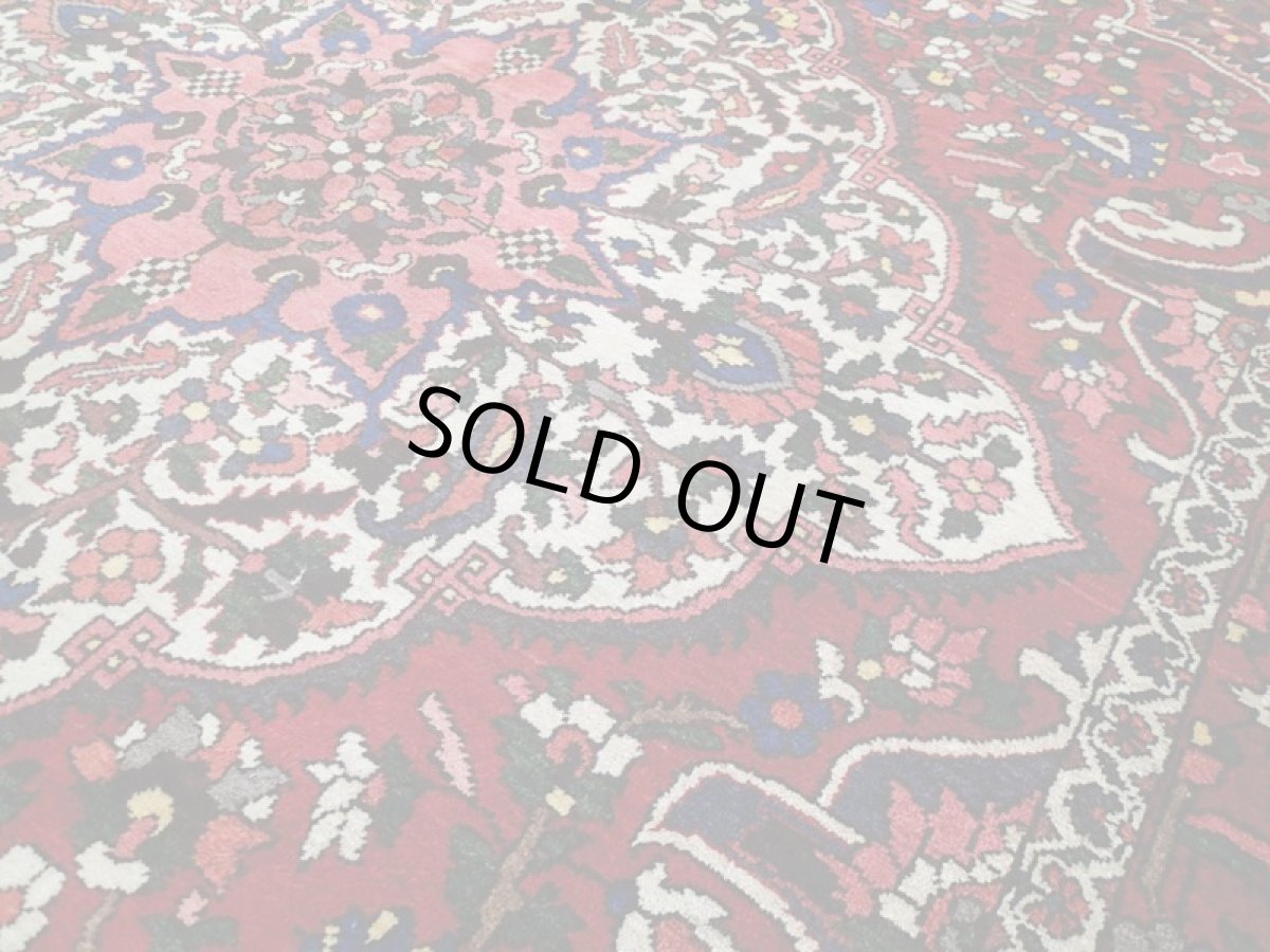 画像10: 良品 経年60年程度 ペルシャ 絨毯 バクティヤリ リビング ダイニング 大判 3m 6畳 3人掛けソファ サイズ 305 x 210 cm 154 天然 草木染 ウール 手織り トライバル ラグ 敷物 マット カーペット オールド アンティーク ヴィンテージ ビンテージ (10)