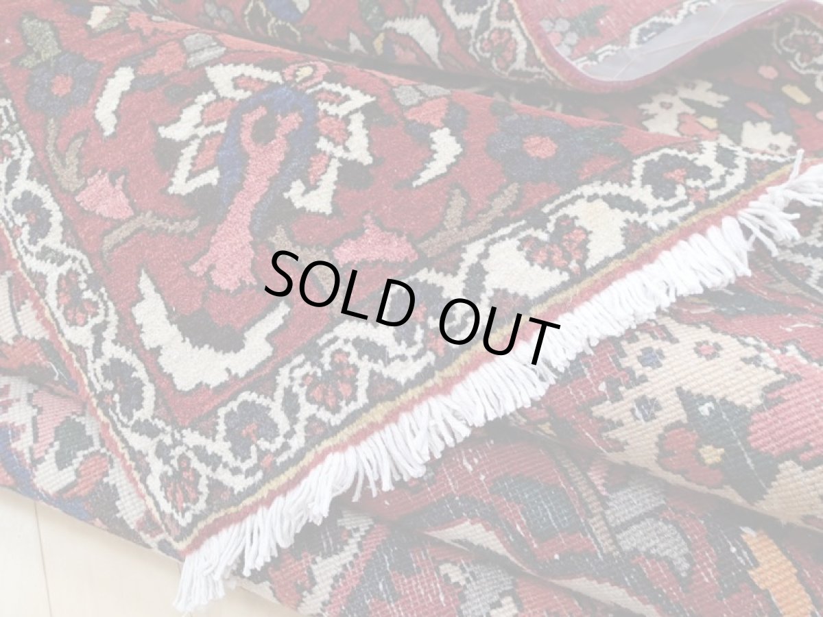 画像14: 良品 経年60年程度 ペルシャ 絨毯 バクティヤリ リビング ダイニング 大判 3m 6畳 3人掛けソファ サイズ 305 x 210 cm 154 天然 草木染 ウール 手織り トライバル ラグ 敷物 マット カーペット オールド アンティーク ヴィンテージ ビンテージ (14)