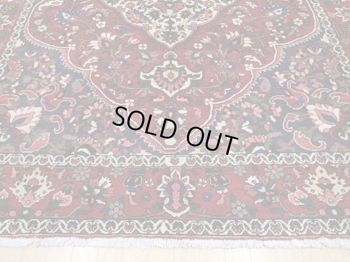 画像7: 良品 経年60年程度 ペルシャ 絨毯 バクティヤリ リビング ダイニング 大判 3m 6畳 3人掛けソファ サイズ 305 x 210 cm 154 天然 草木染 ウール 手織り トライバル ラグ 敷物 マット カーペット オールド アンティーク ヴィンテージ ビンテージ (7)