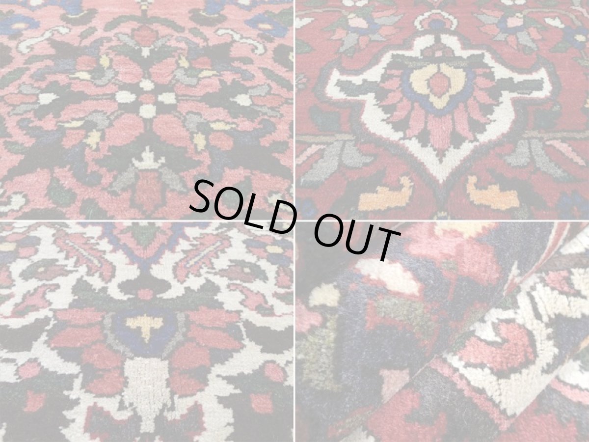 画像17: 良品 経年60年程度 ペルシャ 絨毯 バクティヤリ リビング ダイニング 大判 3m 6畳 3人掛けソファ サイズ 305 x 210 cm 154 天然 草木染 ウール 手織り トライバル ラグ 敷物 マット カーペット オールド アンティーク ヴィンテージ ビンテージ (17)