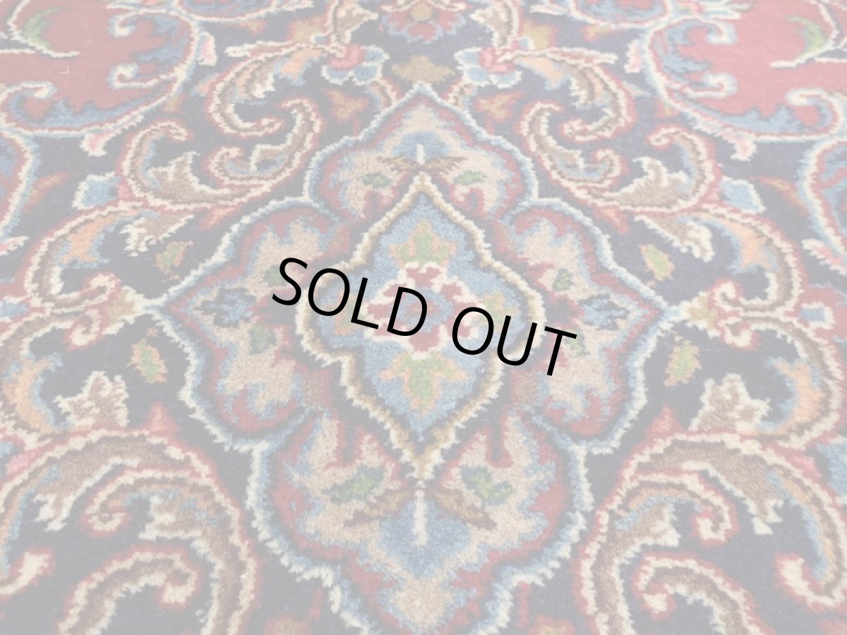 画像11: 良品 ペルシャ 絨毯 マシュハド リビング ダイニング 大判 3m 6畳 3人掛けソファ サイズ  298 x 198 cm z107 手織り トライバル ラグ 天然 ウール 敷物 マット カーペット 赤 メダリオン ヴィンテージ ビンテージ (11)