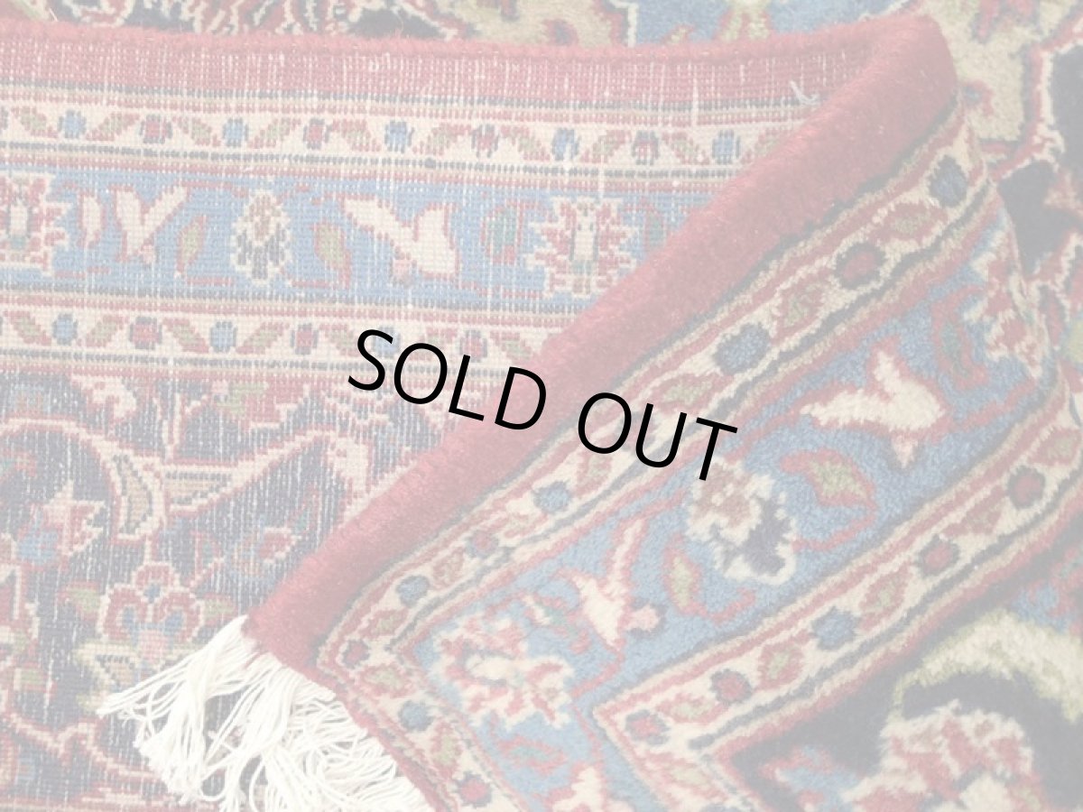 画像13: 良品 ペルシャ 絨毯 カシャーン リビング ダイニング 大判 3m 6畳 3人掛けソファ サイズ  290 x 200 cm z121 手織り トライバル ラグ 天然 ウール 敷物 マット カーペット 赤 オレンジ メダリオン ヴィンテージ ビンテージ (13)