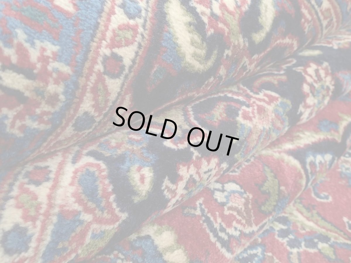 画像15: 良品 ペルシャ 絨毯 カシャーン リビング ダイニング 大判 3m 6畳 3人掛けソファ サイズ  290 x 200 cm z121 手織り トライバル ラグ 天然 ウール 敷物 マット カーペット 赤 オレンジ メダリオン ヴィンテージ ビンテージ (15)