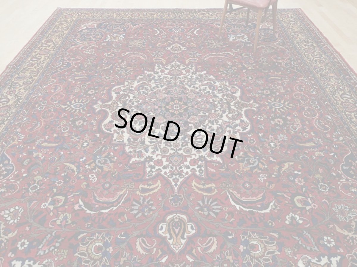 画像6: 新品同様 デッドストック 経年100年〜 ペルシャ 絨毯 バクティヤリ チャルショト リビング ダイニング 大判 10畳 3人掛けソファ サイズ 420 x 320 cm 169 天然 草木染 肉厚 ウール 手織り トライバル ラグ 敷物 マット カーペット アンティーク ヴィンテージ ビンテージ (6)