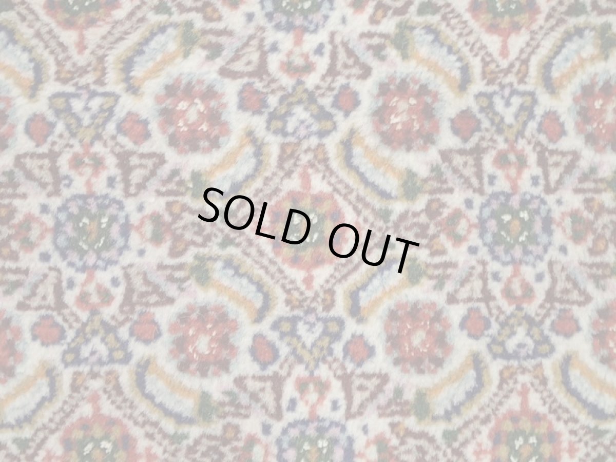 画像12: 極上美品 ペルシャ 絨毯 ムード リビング ダイニング サイズ 縦3.5m 8.5? 6畳 3人掛けソファ サイズ 356 x 240 cm 215 ウール シルク 天然 手織り トライバル ラグ 敷物 マット カーペット 紺 クリーム マヒ ヘラティ 柄 (12)