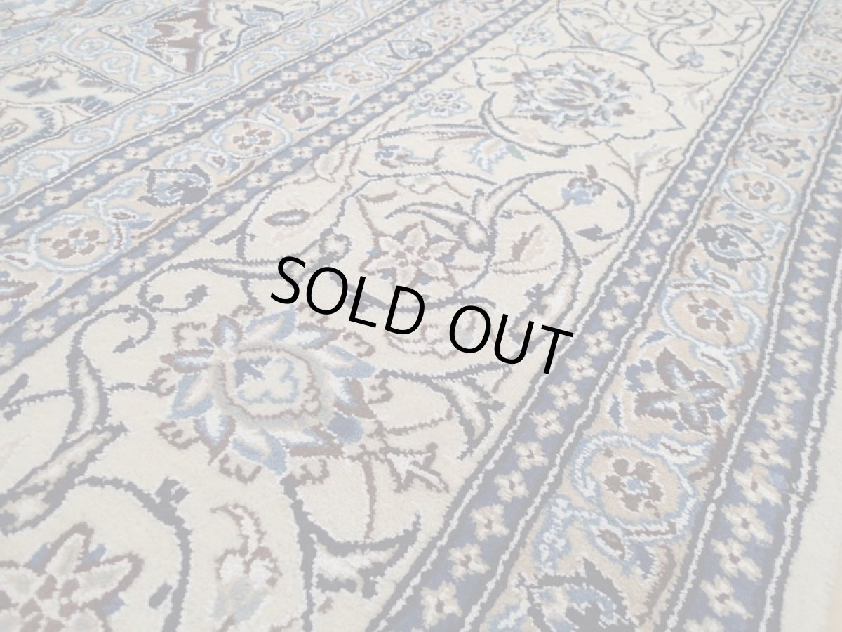 画像12: 新品 ペルシャ 絨毯 ナイン 9la リビング ダイニング サイズ 縦3.3m 8? 6畳 3人掛け コーナーソファ サイズ 325 x 248 cm 167 天然 ウール 手織り トライバル ラグ 敷物 マット カーペット クリーム パネル ブロック へシティ 柄 (12)