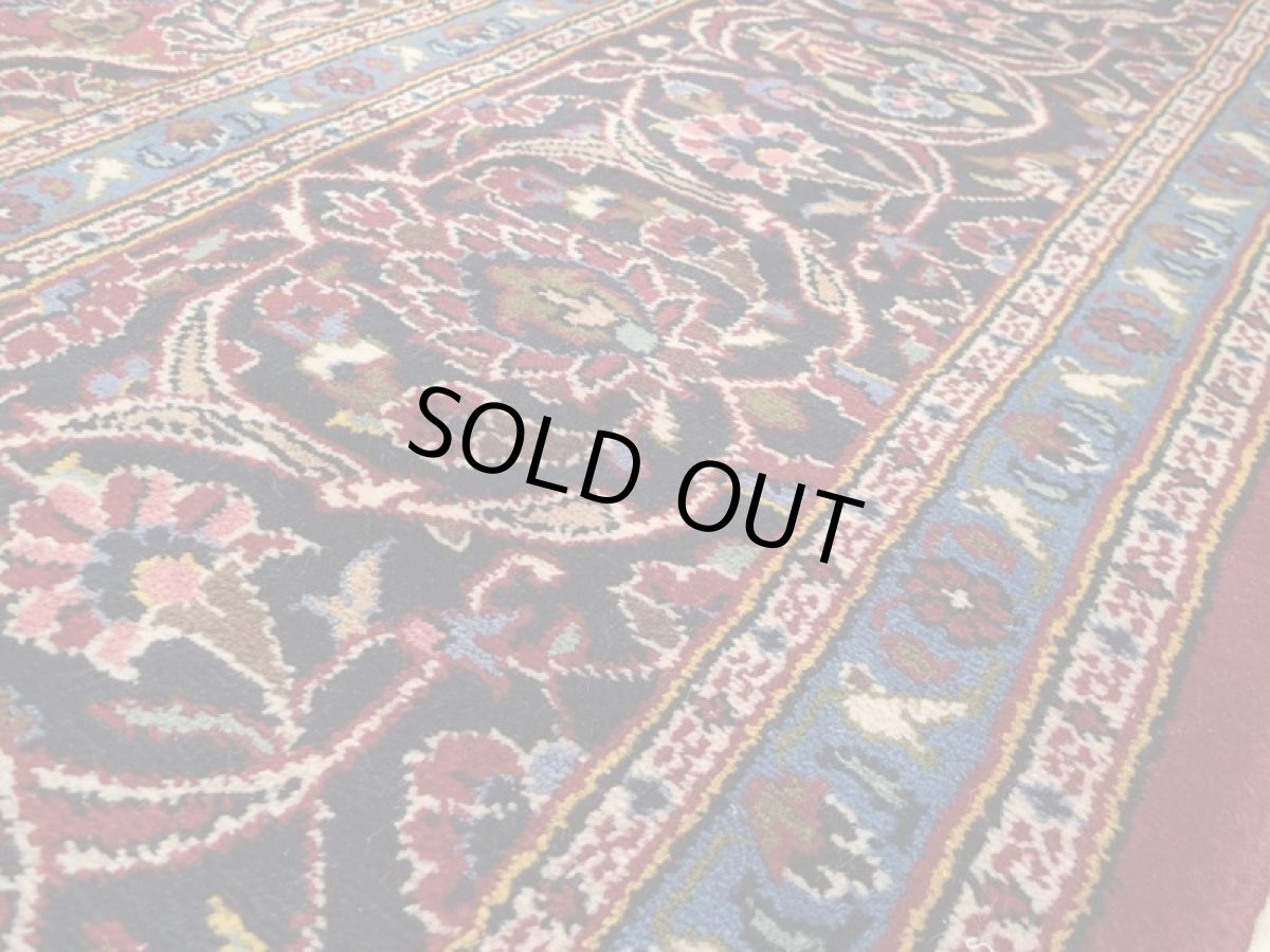 画像13: 良品 ペルシャ 絨毯 カシャーン リビング ダイニング 大判 縦3.7m 9.5? 8〜10畳 3人掛けソファ サイズ  365 x 260 cm z127 手織り トライバル ラグ 天然 ウール 敷物 マット カーペット 赤 メダリオン ヴィンテージ ビンテージ (13)